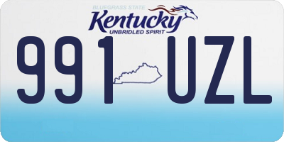 KY license plate 991UZL