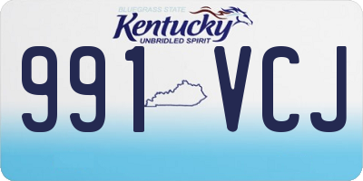 KY license plate 991VCJ