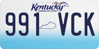 KY license plate 991VCK