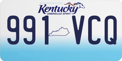 KY license plate 991VCQ