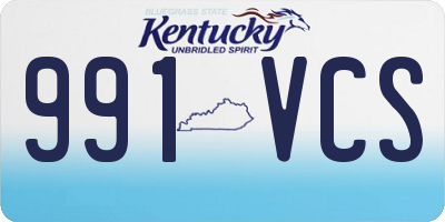 KY license plate 991VCS