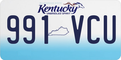 KY license plate 991VCU