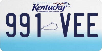 KY license plate 991VEE