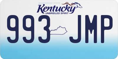 KY license plate 993JMP