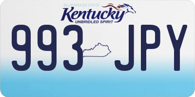 KY license plate 993JPY
