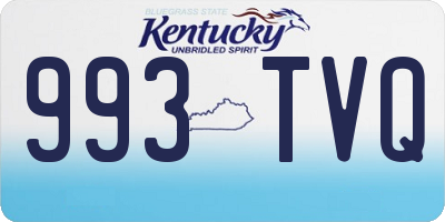 KY license plate 993TVQ
