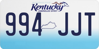 KY license plate 994JJT