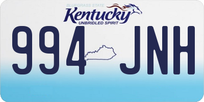 KY license plate 994JNH