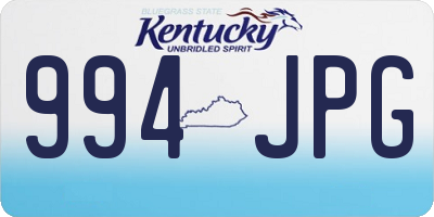 KY license plate 994JPG