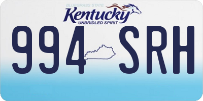 KY license plate 994SRH