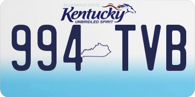 KY license plate 994TVB