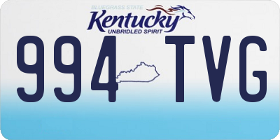 KY license plate 994TVG
