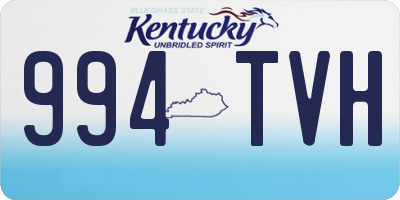 KY license plate 994TVH