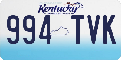 KY license plate 994TVK