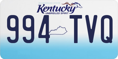 KY license plate 994TVQ