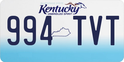 KY license plate 994TVT