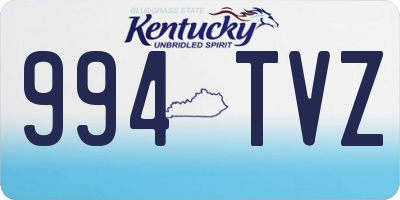 KY license plate 994TVZ