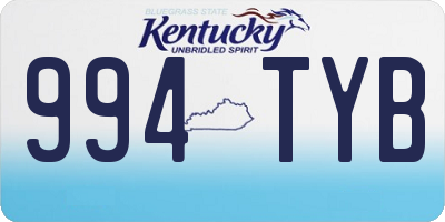 KY license plate 994TYB