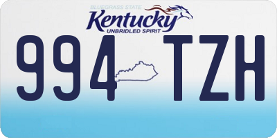 KY license plate 994TZH