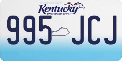 KY license plate 995JCJ