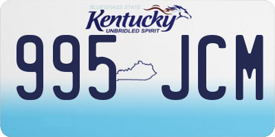 KY license plate 995JCM