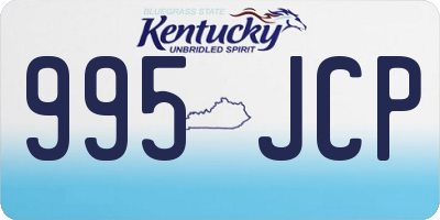 KY license plate 995JCP