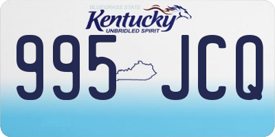 KY license plate 995JCQ