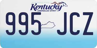 KY license plate 995JCZ