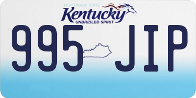 KY license plate 995JIP