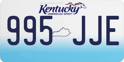 KY license plate 995JJE