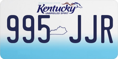 KY license plate 995JJR