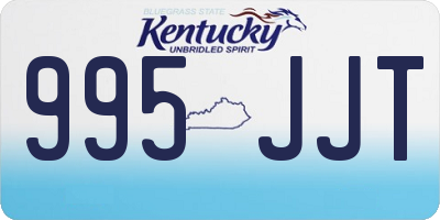 KY license plate 995JJT