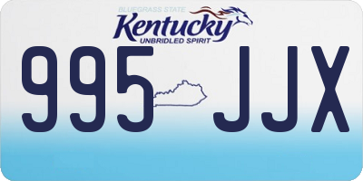KY license plate 995JJX