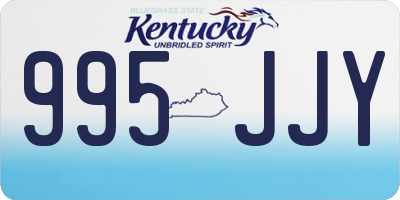 KY license plate 995JJY