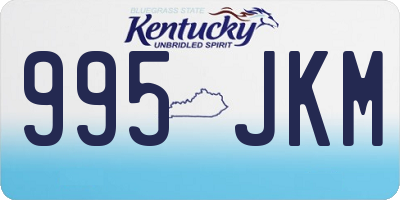 KY license plate 995JKM