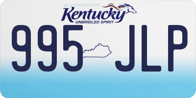 KY license plate 995JLP