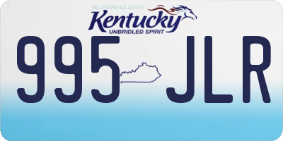 KY license plate 995JLR