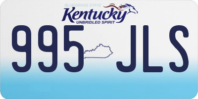 KY license plate 995JLS