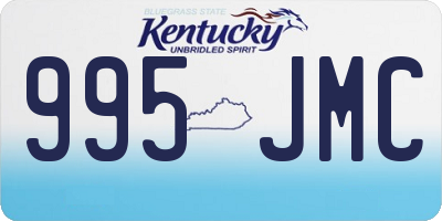 KY license plate 995JMC