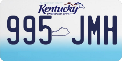 KY license plate 995JMH