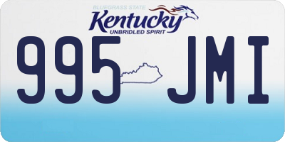 KY license plate 995JMI