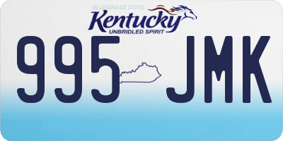 KY license plate 995JMK