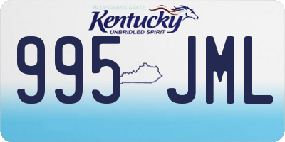KY license plate 995JML