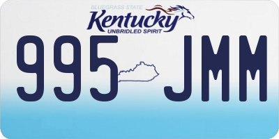 KY license plate 995JMM