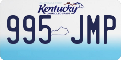 KY license plate 995JMP