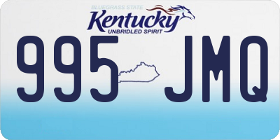 KY license plate 995JMQ