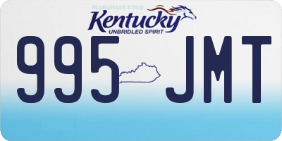 KY license plate 995JMT