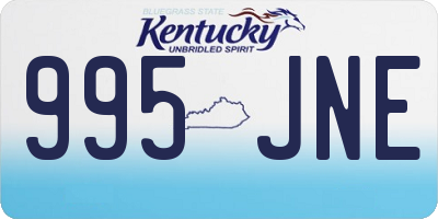 KY license plate 995JNE