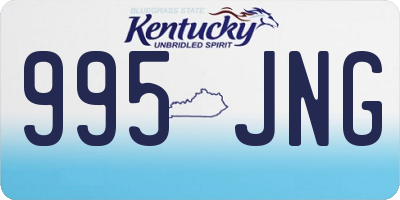 KY license plate 995JNG