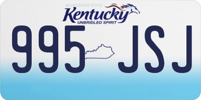 KY license plate 995JSJ